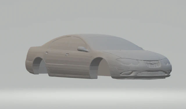 chrysler 300c 2000 3D Print Model .c4d .max .obj .3ds .fbx .stl .blend 