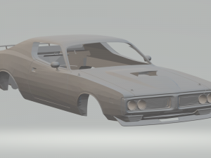 dodge charger sb 426 hemi 1971 3D Print Model