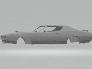 dodge charger sb 426 hemi 1971 Modelo de Impressão 3D