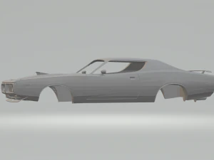dodge charger sb 426 hemi 1971 3D Print Model