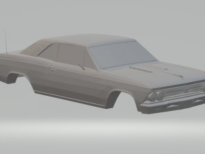 chevrolet chevelle ss slot car 3D Print Model