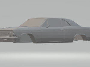 chevrolet chevelle ss slot car Modèles 3D en vedette