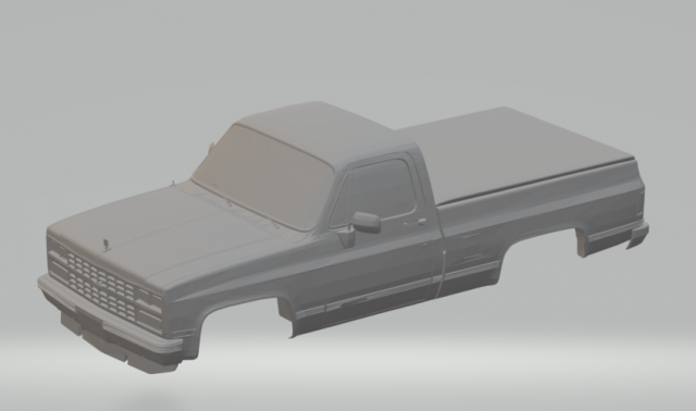 chevrolet silverado 1983 Modelo de Impressão 3D .c4d .max .obj .3ds .fbx .stl .blend