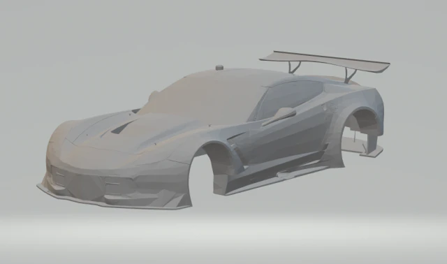 2016 chevrolet corvette c7r 3D Print Model .c4d .max .obj .3ds .fbx .stl .blend 