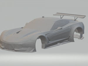 2016 chevrolet corvette c7r 3Dプリントモデル
