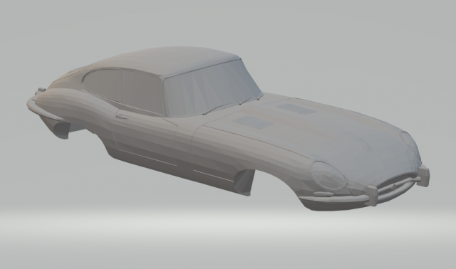 jaguar type e Modelo de impresión 3D .c4d .max .obj .3ds .fbx .stl .blend 