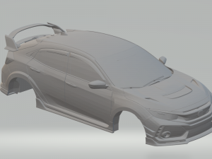 honda civic type r Modello di stampa 3D