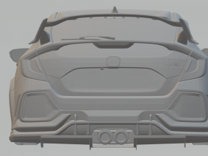 honda civic type r 3D Print Model
