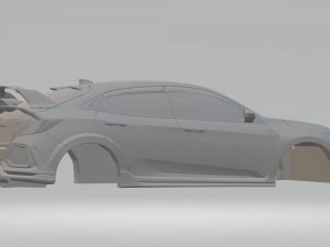 honda civic type r 3D Print Model