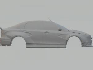 lada vesta 2017 race 3D Print Model