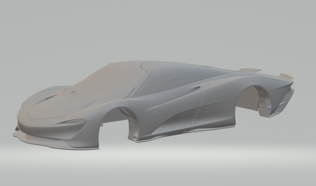 mclaren speedtail slotcar 3D Принт Модель .c4d .max .obj .3ds .fbx .stl .blend 