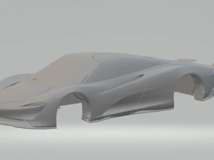 マクラーレン スピードテール スロットカー 3Dプリントモデル