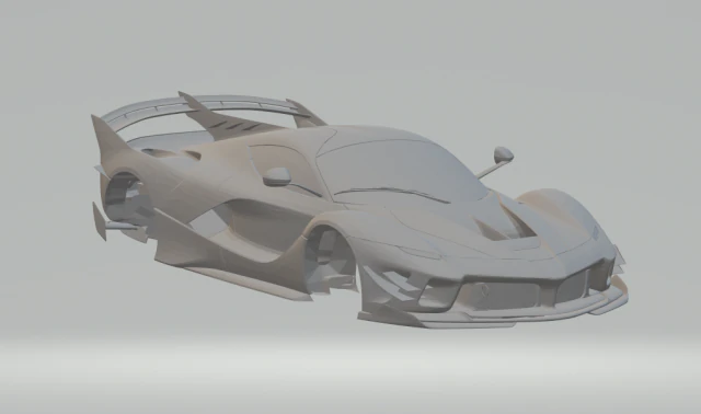 ferrari fxx evo 2018 3D Print Model .c4d .max .obj .3ds .fbx .stl .blend 