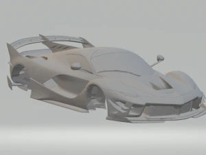 Ferrari Fxx Evo 2018 3D Druckmodell