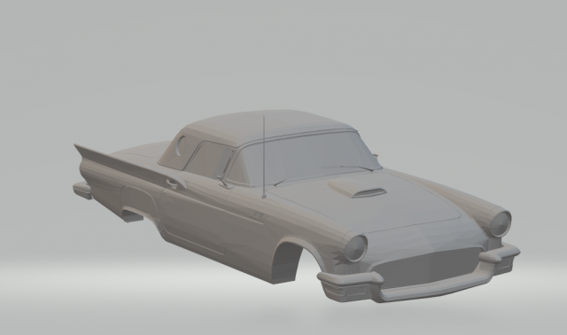t-bird 3D Print Model .c4d .max .obj .3ds .fbx .stl .blend 