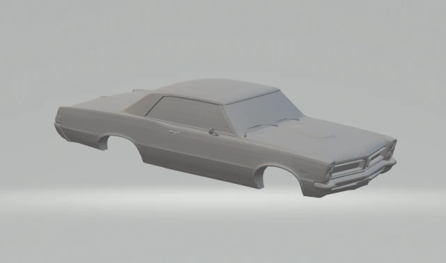 pontiac gto 66 3D Print Model .c4d .max .obj .3ds .fbx .stl .blend