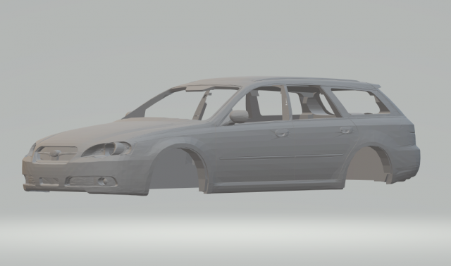 subaru legacy 2003 3D Print Model .c4d .max .obj .3ds .fbx .stl .blend 