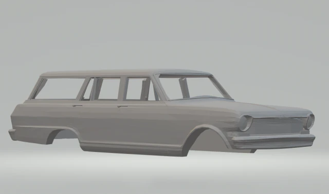 chevy nova wagon hr 3D Print Model .c4d .max .obj .3ds .fbx .stl .blend