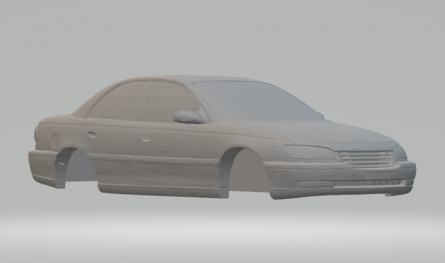 opel omega 95 slot car 3Dプリントモデル .c4d .max .obj .3ds .fbx .stl .blend 