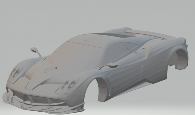 pagani huayra 3D Принт Модель .c4d .max .obj .3ds .fbx .stl .blend 