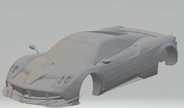 pagani huayra 3D Print Model .c4d .max .obj .3ds .fbx .stl .blend
