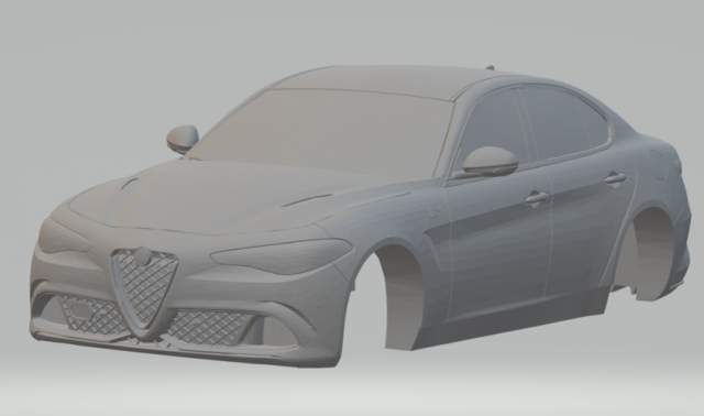 alfa giulia 3D 打印模型 .c4d .max .obj .3ds .fbx .stl .blend 