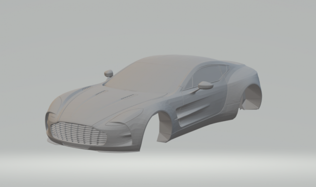 aston martin one 3D Print Model .c4d .max .obj .3ds .fbx .stl .blend 