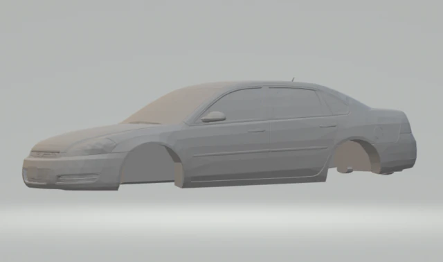 chevrolet impala 2008 3D Print Model .c4d .max .obj .3ds .fbx .stl .blend 