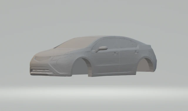 opel ampera gm volt 3D Print Model .c4d .max .obj .3ds .fbx .stl .blend