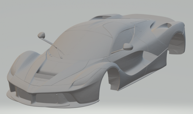 ferrari la ferrari 3D Print Model .c4d .max .obj .3ds .fbx .stl .blend