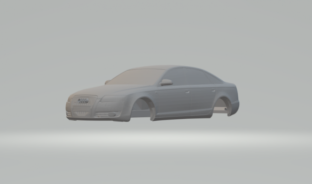 audi s6 3D Baskı Modeli .c4d .max .obj .3ds .fbx .stl .blend 