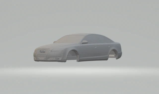 audi s6 3D Print Model .c4d .max .obj .3ds .fbx .stl .blend 