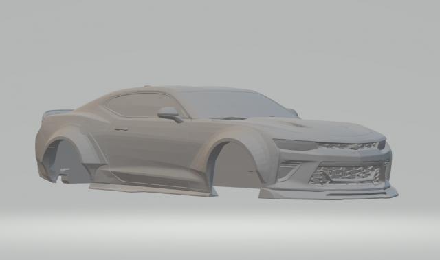 chevrolet custom camaro ss 2016 3D Print Model .c4d .max .obj .3ds .fbx .stl .blend 