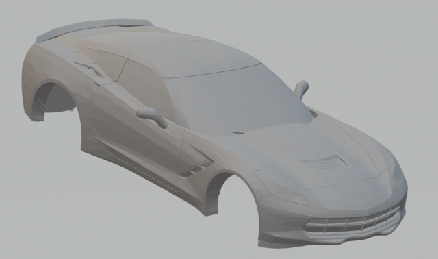 chevrolet corvette stingray 2015 Modello di stampa 3D .c4d .max .obj .3ds .fbx .stl .blend 