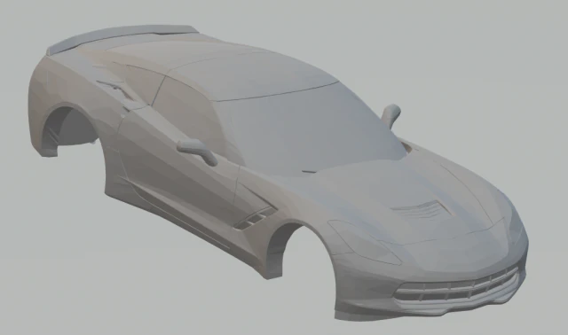 chevrolet corvette stingray 2015 3D Print Model .c4d .max .obj .3ds .fbx .stl .blend 