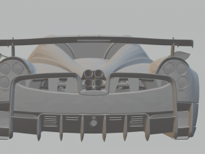 pagani huayra bc roadster drago viola 2019 3D Baskı Modeli