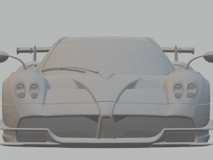 pagani huayra bc roadster drago viola 2019 3D Baskı Modeli