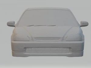 Honda civic type r 00 3Dプリントモデル