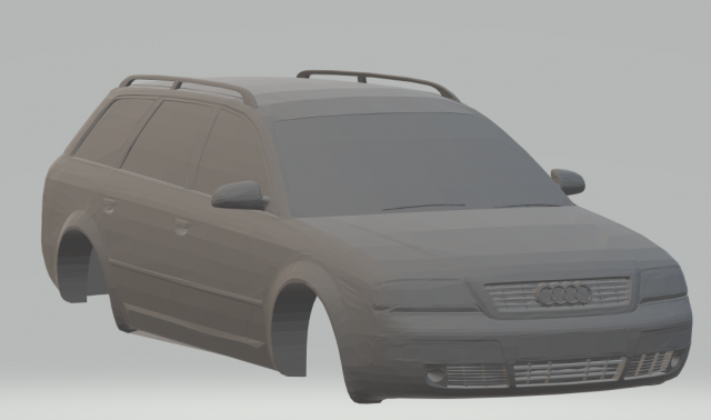 audi a6 c5 avant 2002 3D Baskı Modeli .c4d .max .obj .3ds .fbx .stl .blend 