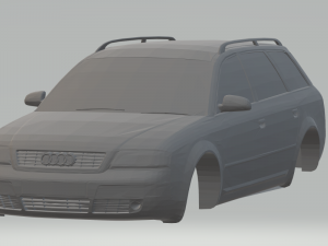 audi a6 c5 avant 2002 3D Baskı Modeli