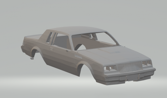 buick grand national gnx 3D Принт Модель .c4d .max .obj .3ds .fbx .stl .blend 