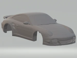पोर्शे 911 टर्बो 2012 3D प्रिंट मॉडल