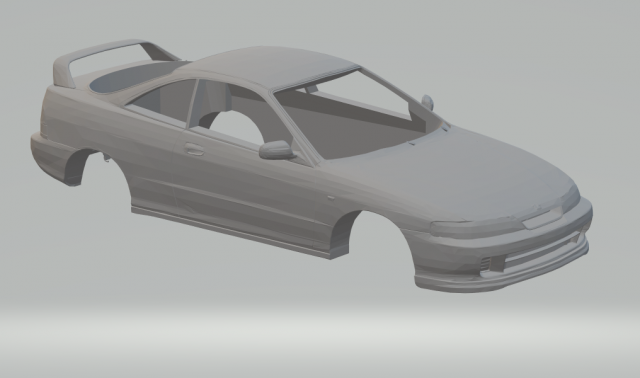 honda integra type-r coupe 1995 3D प्रिंट मॉडल .c4d .max .obj .3ds .fbx .stl .blend 