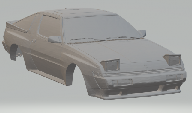 mitisubishi starion 88 3D प्रिंट मॉडल .c4d .max .obj .3ds .fbx .stl .blend 