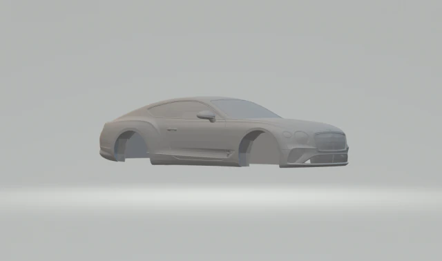 bentley continental gt 2018 3D Print Model .c4d .max .obj .3ds .fbx .stl .blend 