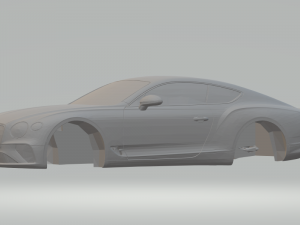 bentley continental gt 2018 3D Baskı Modeli