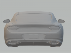 bentley continental gt 2018 3D Baskı Modeli
