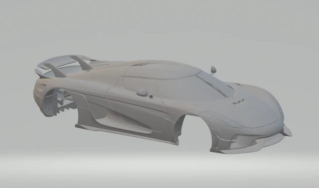 koenigsegg regera 16 3D Print Model .c4d .max .obj .3ds .fbx .stl .blend 