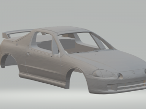 honda crx del sol 3D Print Model
