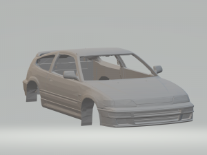 honda civic crx 1991 3D Print Model